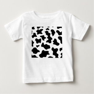 cute cowboy black and white farm cow print baby T-Shirt