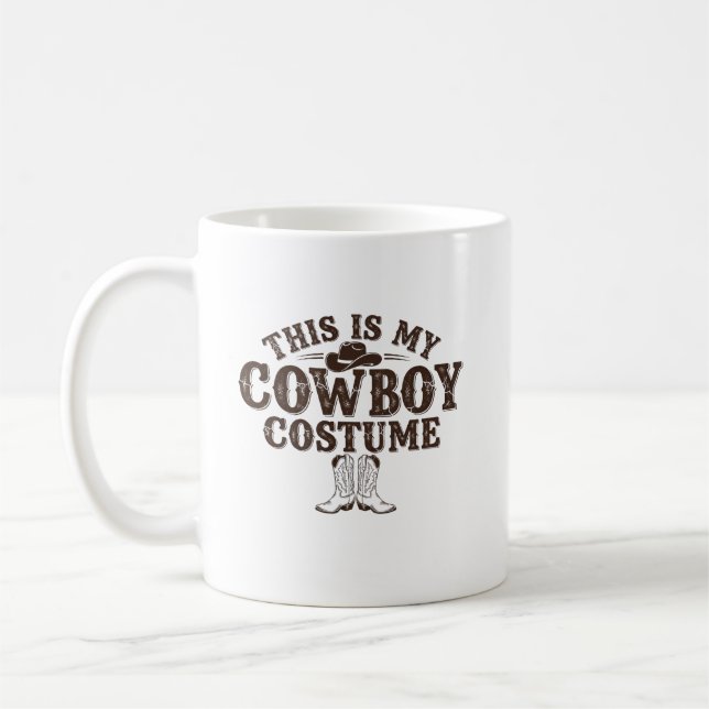 Cute Cowboy Western Cowboy Outfit Men  Coffee Mug (Left)