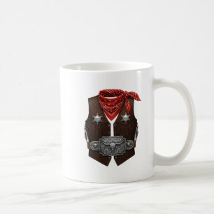 Cute Cowboy Western Cowboy Outfit Men  Coffee Mug