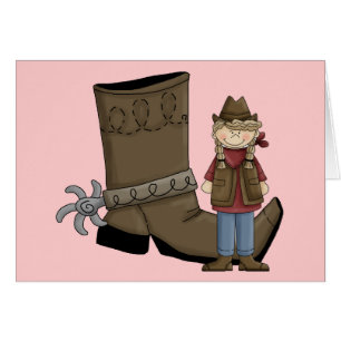 Cute Cowgirl Boots & Spurs - Country Western Blank