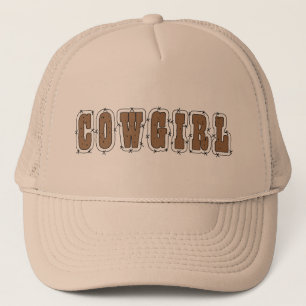 Cute Cowgirl in the Barn Trucker Hat
