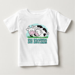Cute Cows Big Brother Baby T-Shirt