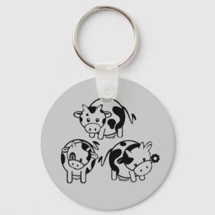 Cute Cows Keychain
