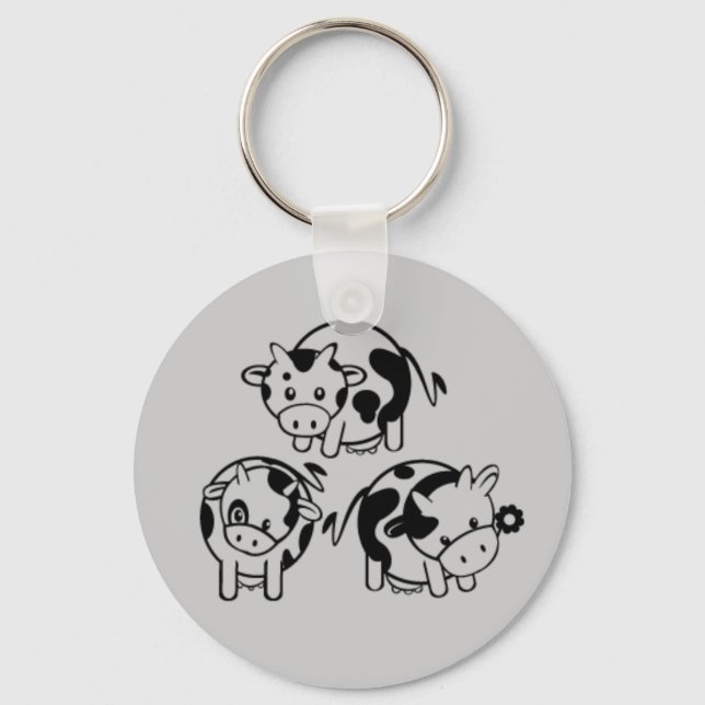 Cute Cows Keychain (Front)