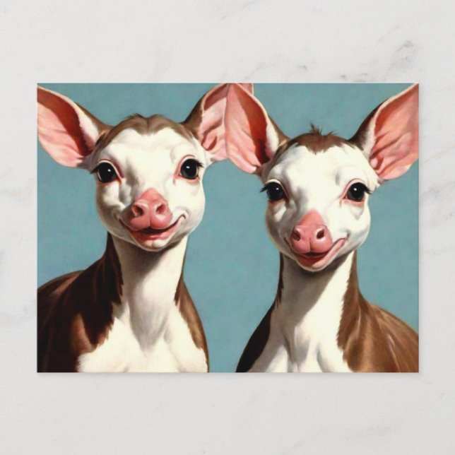 Cute Cows Postcard (Front)