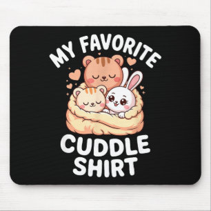 Cute cozy animals my favorite cuddle mouse pad