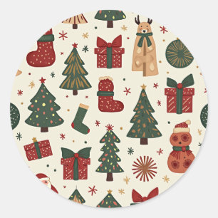 cute & cozy Christmas sticker