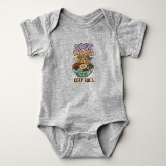 Cute Cozy Comfort Food Illustration Baby Bodysuit