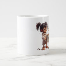 Cute Cozy Girl Coffee Mug – Gift for Her