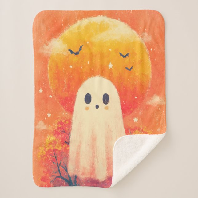 Cute Cozy Halloween Blanket (Front)
