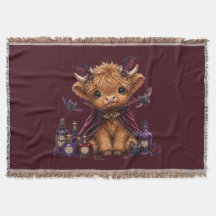 Cute Cozy Halloween Highland Cow
