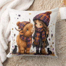 Cute Cozy Halloween Highland Cow