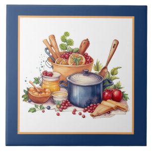 Cute cozy kitchen home business crafting  tile