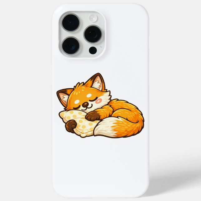 Cute Cozy Sleeping Fox Case-Mate iPhone Case (Back)
