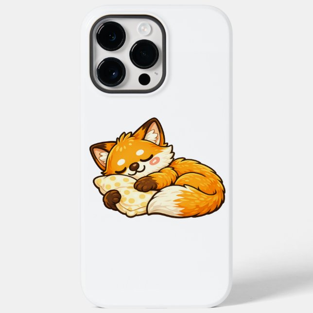 Cute Cozy Sleeping Fox Case-Mate iPhone Case (Back)