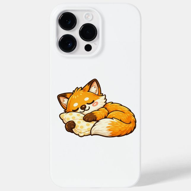 Cute Cozy Sleeping Fox Case-Mate iPhone Case (Back)