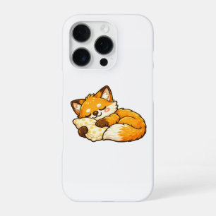 Cute Cozy Sleeping Fox iPhone 16 Pro Case