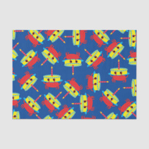 Cute Crab Beach Kid's Birthday Party Tissue Paper