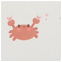 Cute crab fabric