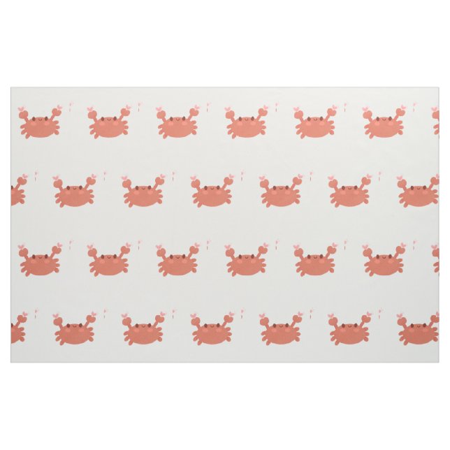 Cute crab fabric (Fat Quarter)