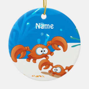 Cute Crab Ocean Beach Ornament