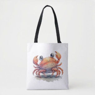 Cute Crab Shoulder Tote Bag