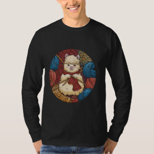 Cute Crafting Animal Knitting and Alpaca Lover Yar T-Shirt