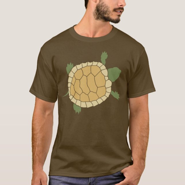 Cute Crawling Little Turtle Tortoise T-Shirt (Front)