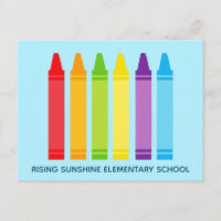Cute Crayon Elementary School or Daycare Custom