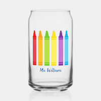Cute Crayon Enseignant de l'école primaire personn