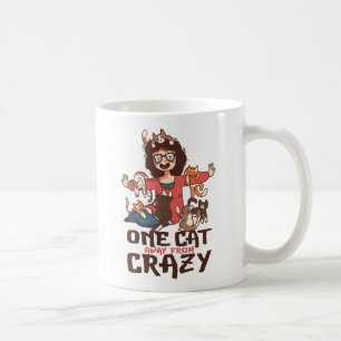 Cute Crazy Cat Lady Kitten Kitty Mom Gift Ladies Coffee Mug