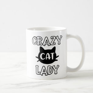 Cute Crazy Cat Lady Kitten Kitty Mom Gift Ladies Coffee Mug