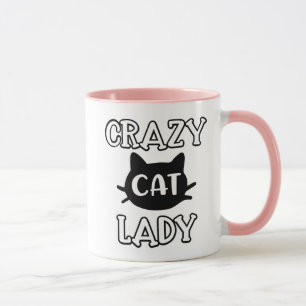 Cute Crazy Cat Lady Kitten Kitty Mom Gift Ladies Mug