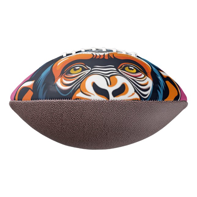 Cute Crazy Funny Chimpanzee  Football (Rotated 270)