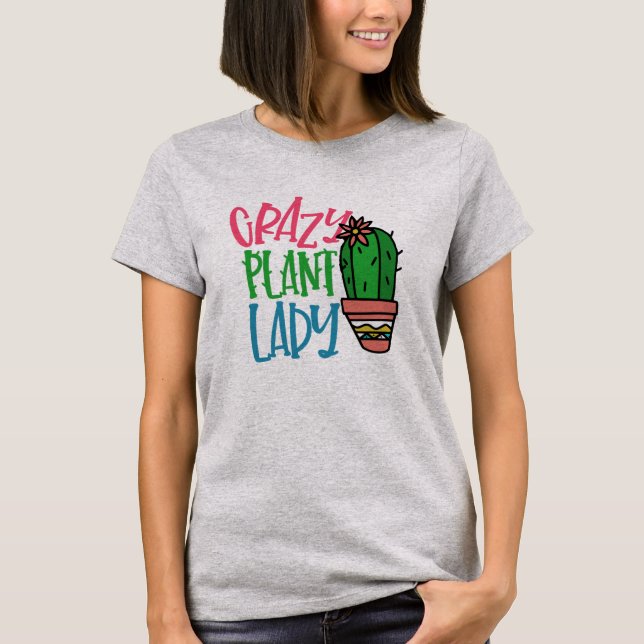 Cute Crazy Plante Lady Arizona Cactus TShirt Desig (Devant)
