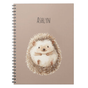 Cute Cream Hedgehog Notebook