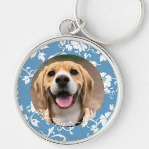 Cute Create Your Own Dog Lover Photo Keychain