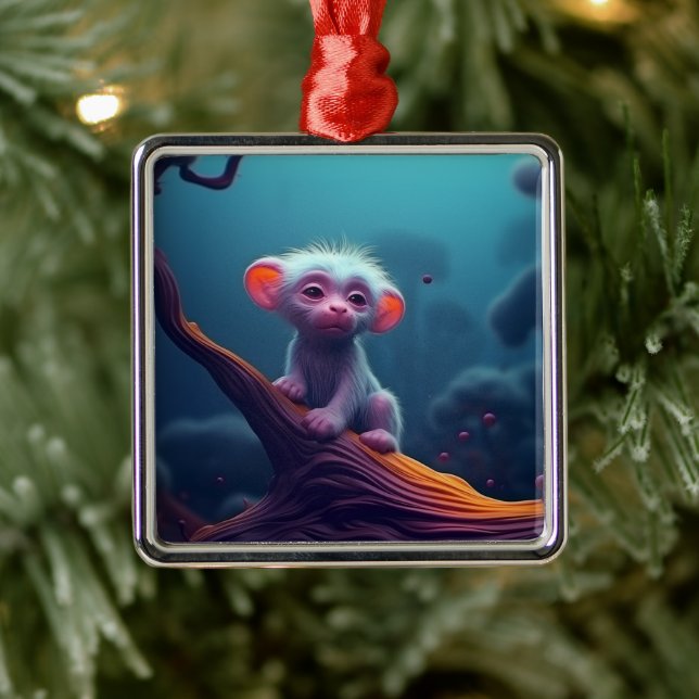 Cute Creature Metal Ornament (Tree)