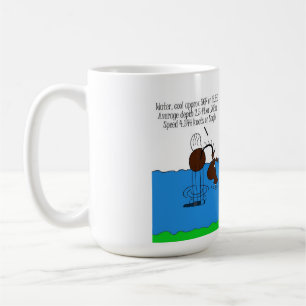 Cute Creek Crossing Horse Cartoon Coffee Mug