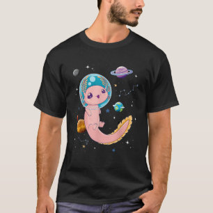 Cute Creepy Anime Pastel Goth Clothes Space Axolot T-Shirt