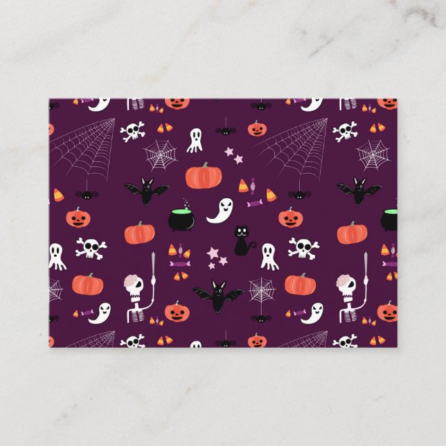 Cute Creepy Halloween Art Advice Card (Front)