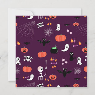 Cute Creepy Halloween Art Card