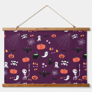 Cute Creepy Halloween Art Hanging Tapestry