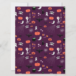 Cute Creepy Halloween Art Holiday Card