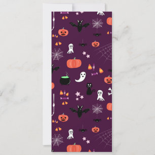 Cute Creepy Halloween Art Holiday Card