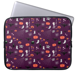 Cute Creepy Halloween Art Laptop Sleeve