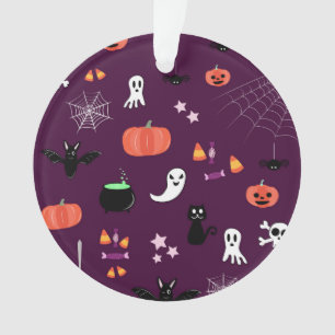 Cute Creepy Halloween Art Ornament