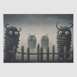 Cute, Creepy Monsters Tissue Paper