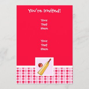 Cute Cricket Invitation