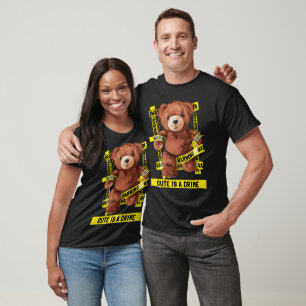 Cute Crime Fighter Teddy Bear T-Shirt
